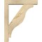 Ekena Millwork Funston Block Rough Sawn Bracket w/ Offset Brace, Douglas Fir, 4"W x 16"D x 20"H BKT0402X16X20FST05RDF - alternate 3